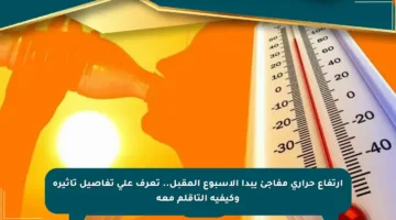 ارتفاع حراري مفاجئ يبدأ الأسبوع المقبل.. تعرف على تفاصيل تأثيره وكيفية التأقلم معه